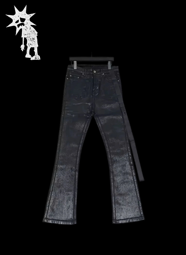 ‘WAXED N FLARED’ JEANS 𖦏