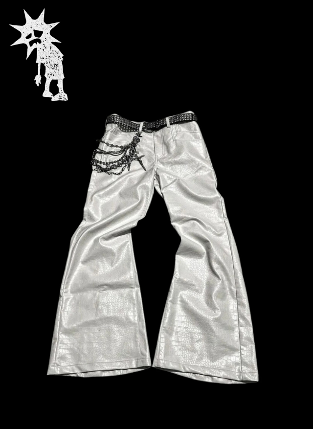 ‘WHITE00’ FLARED JEANS 𖦏